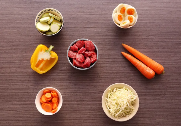 Comida saudável cão — Fotografia de Stock