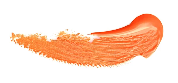 Creamy lipstick texture isolated on white — Stock Photo, Image