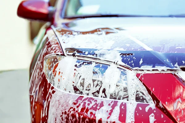 Conceito de lavagem de carro — Fotografia de Stock