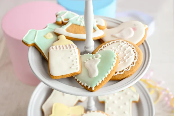 Baby glazed cookies — Stock Photo, Image