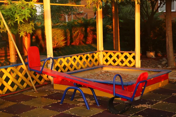 Empty children playground — Stock Photo, Image