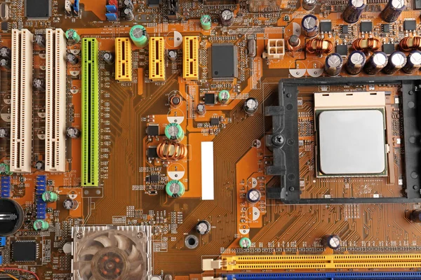 Motherboard detail background — Stock Photo, Image