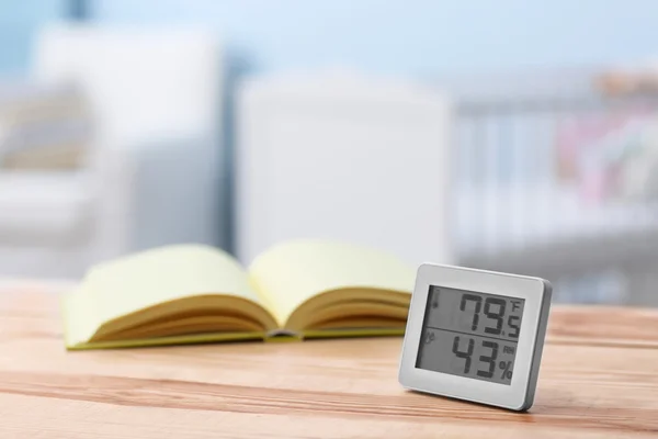 Control digital de temperatura y humedad — Foto de Stock