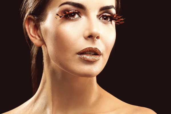 Model s světlý make-up — Stock fotografie