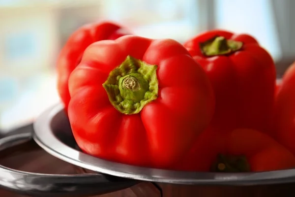 Red peppers, closeup — Stock Photo, Image