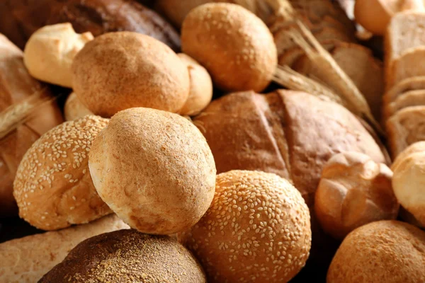 Fresh bread background — Stock Photo, Image