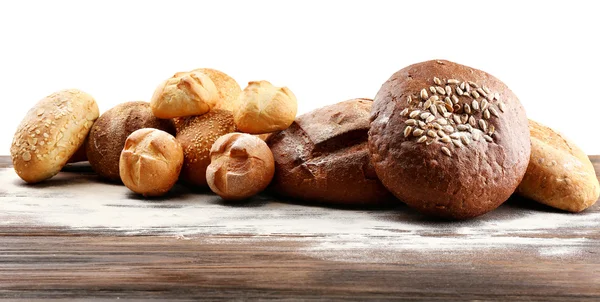 Tablo taze ekmek — Stok fotoğraf