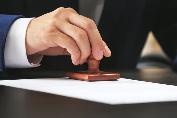 Notary public in office — Stock Photo, Image