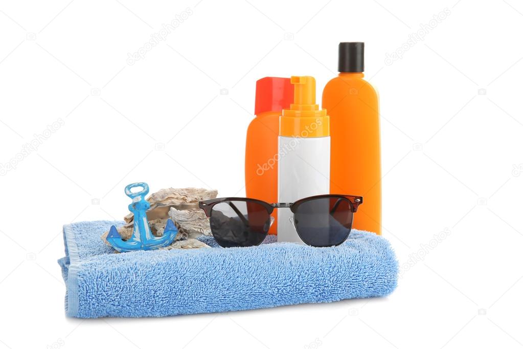 Sun protection accessories — Stock Photo © belchonock 123434210