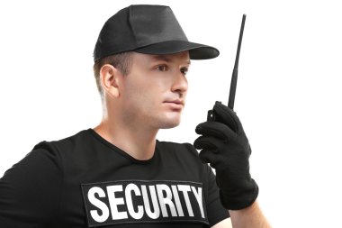 Male security guard clipart