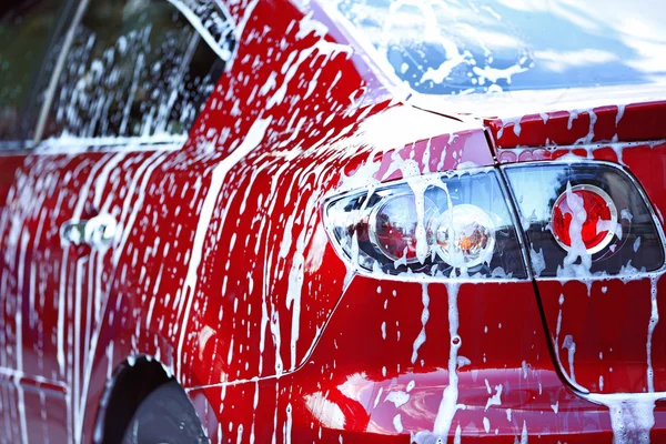 Conceito de lavagem de carro — Fotografia de Stock