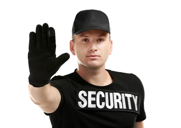 Male security guard — Stock Photo, Image