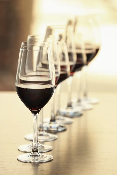 Okulary z czerwonego wina — Zdjęcie stockowe
