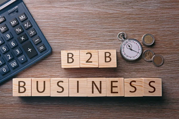 Bisnis B2B ke konsep bisnis — Stok Foto