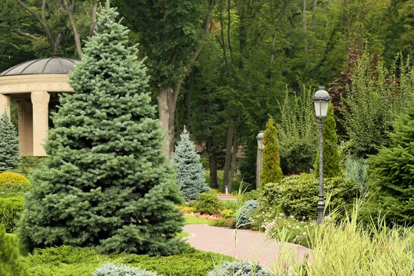 Alcove in green beautiful park — Stock Photo, Image