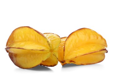 Beyaz izole carambola,