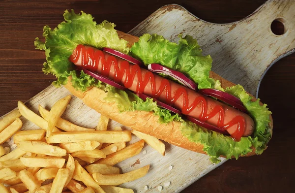 Délicieux hot dog — Photo