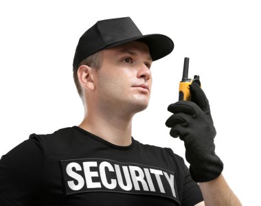 Male security guard clipart