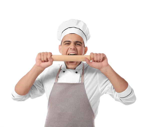 Genç şef aşçı — Stok fotoğraf