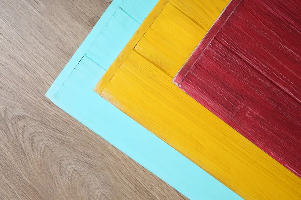 Painéis de madeira coloridos — Fotografia de Stock