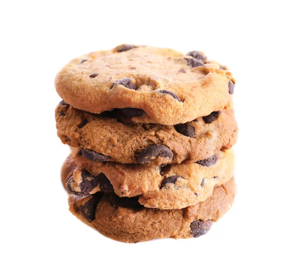 Oat biscuits with chocolate — Stock Photo, Image