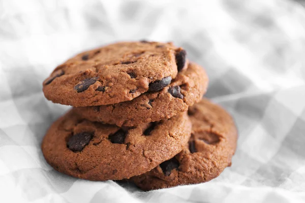 Haferkekse mit Schokolade — Stockfoto