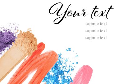 Beyaz izole kopya alanı ile güzel kozmetik