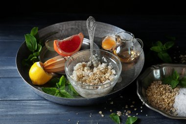 Scrub doğal maddeler yapılan
