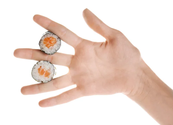 Rolo de sushi saboroso — Fotografia de Stock