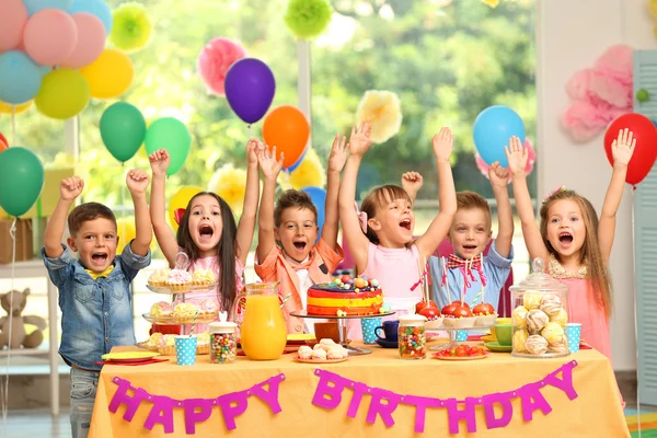 Festa Compleanno Bambini Camera Decorata — Foto Stock