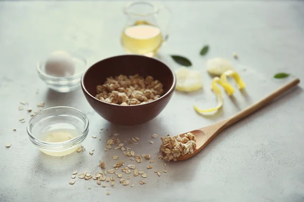 Sikat alami oatmeal — Stok Foto