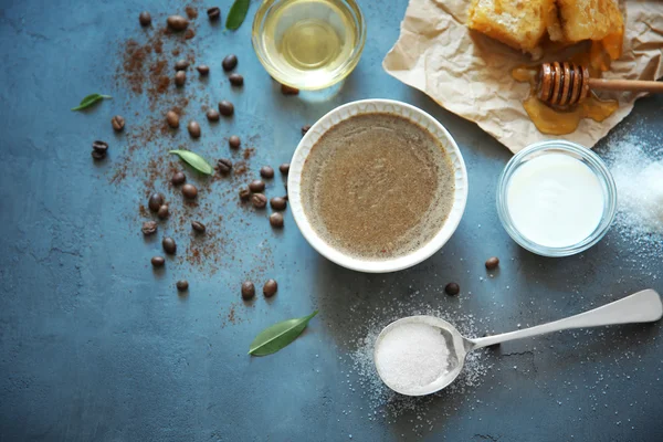 Natürliches Peeling aus Zucker — Stockfoto