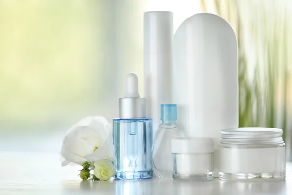 Cosmetics set on light background — Stock Photo, Image