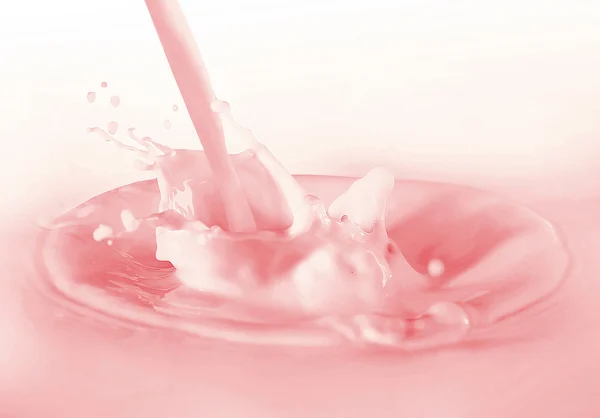 Колір сплеску молочний коктейль — стокове фото