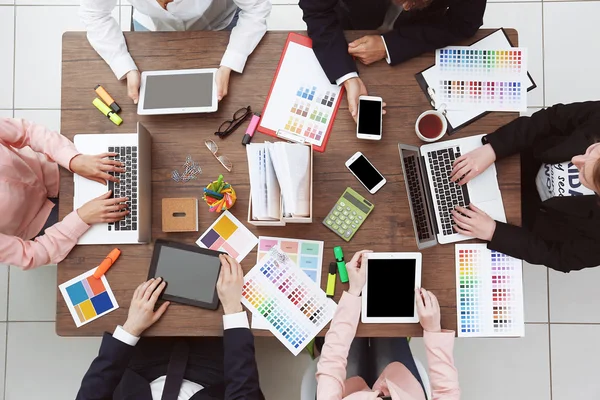 Colegas Negócios Conceito Trabalho Equipa — Fotografia de Stock