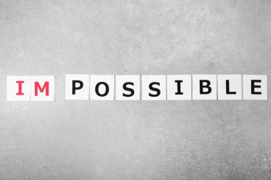 Word imkansız mümkün içine dönüm