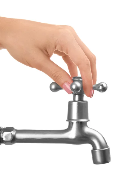 Hand roterande tap — Stockfoto