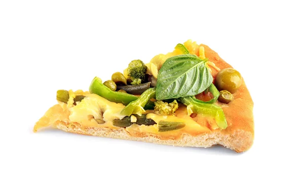 Fetta di pizza vegetariana — Foto Stock