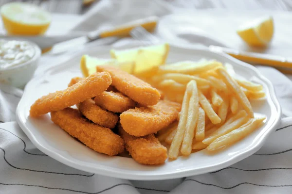 Tasty fish nuggets — Stock Photo, Image