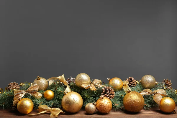 Christmas composition with balls — Stock Photo, Image