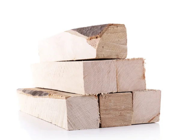 Wysokiej jakości drewno na białym tle — Zdjęcie stockowe