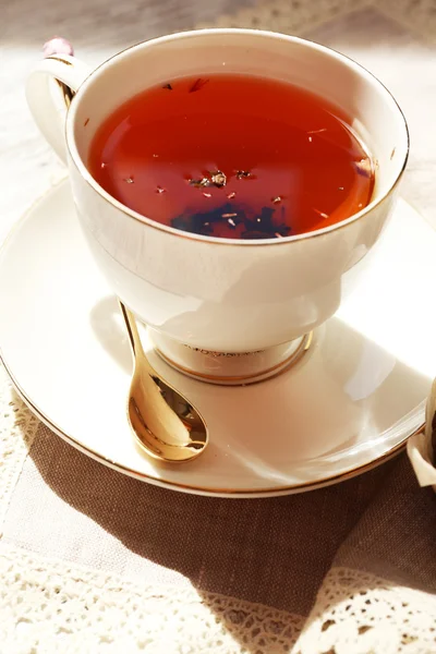 Cup of tea on table, close up — Stock Photo, Image