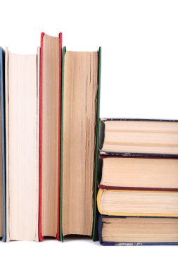 Beyaz üzerine izole kitaplar