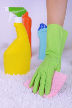 kadar yakın bez ile halı yıkama