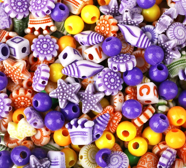 Color beads as background — Stock Photo, Image