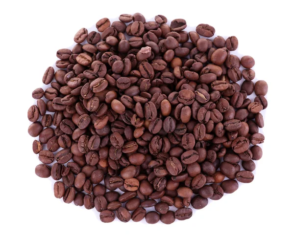 Round shaped coffee beans — Stock Photo, Image