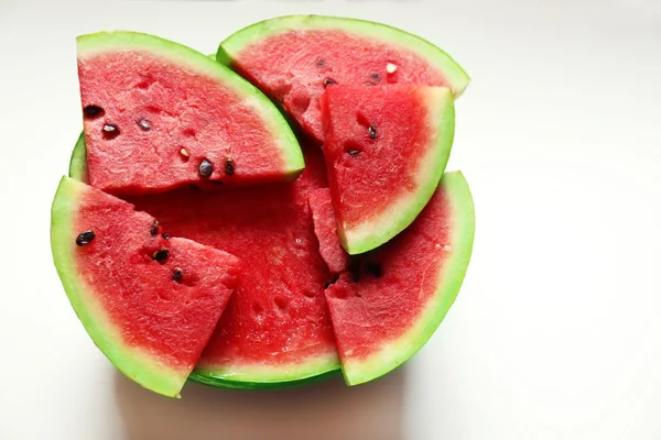 Fatias frescas de melancia, de perto — Fotografia de Stock