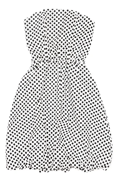 Sukienka kobiece kobieta na białym tle — Zdjęcie stockowe