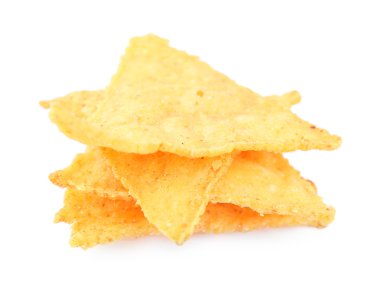 beyaz izole lezzetli cips