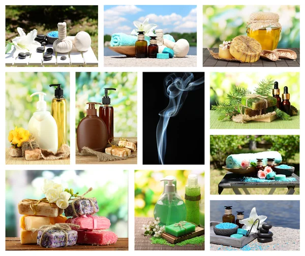 Spa remedies collage — Stock Photo, Image